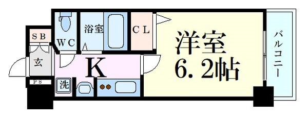 新大阪駅 徒歩7分 15階の物件間取画像